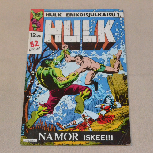 Hulk Erikoisjulkaisu 1 Namor iskee!!!